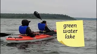 Green water lake camping 🏕