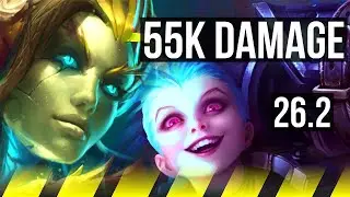 ZYRA & Pantheon vs JINX & Sona (ADC) | 55K damage | EUW Grandmaster | 26.2