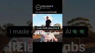 7 ways to make fast money with AI 💸💸 ‪@elevenlabsio