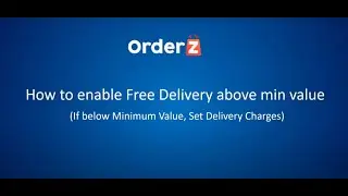How to enable free delivery above min value