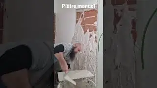 enduit pl&acirc;tre &agrave; la main