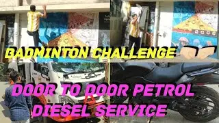 Badminton Challenge💪 ||Door To Door Petrol Diesel Service||@RishiShirsat #badminton #challenge