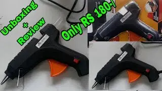 ☸Hot melt glue gun unboxing || only rs 180 || very powerful || by creative shibu