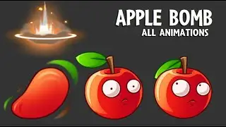 Apple Bomb All Animations | Plants vs Zombies 2