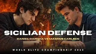 Daniel Dardha vs Magnus Carlsen ❗ Sicilian Defense ❗ World Blitz Championship 2025