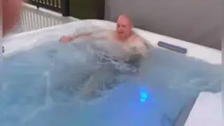in hot tub on the lodge Grange holiday park mablethorpe