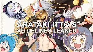 ARATAKI ITTO'S VOICE LINES LEAKED (ABOUT THE VISION HUNT DECREE) - GENSHIN IMPACT PARODY SKIT