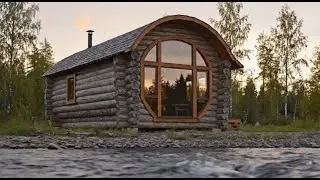 I Turned A Giant Driftwood Log Into A Tiny Home  Solo Bushcraft Build
