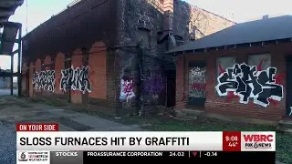 Sloss Furnaces hit by graffiti