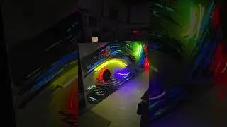 12ft Neon And color changing LED sculpture by artist Tony Viscardi #short #shorts