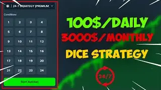 This 24/7 DICE STRATEGY printing 100$ daily ...