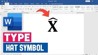 Как добавить символ шляпы в Word