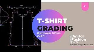 T-Shirt Pattern Grading: Part 1 - Applying Size Sets & Avatars - Browzwear