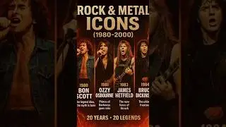 20 Years, 20 Icons | Rock & Metal Legends (1980&ndash;2000)