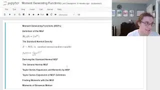 Moment Generating Functions and Normal Random Variables