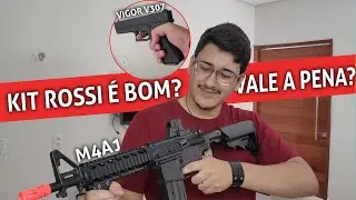 SUPREENDENTE! Kit Airsoft Rossi: Vale a Pena?? | Unboxing e Testes [4K]