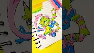 Gekkomon #gekkomon #digimon #drawing #coloring #art #sketch
