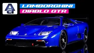 Lamborghini Diablo GTR Monterey Blue Metallic 1/18 Model Car by Autoart
