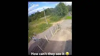 Would this fence get you? Comment below! #bike #crash #fail #bicyclists #cyclists #funny #viralshort