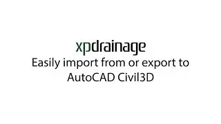 Data Exchange with xpdrainage and AutoCAD