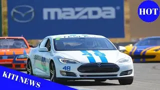 Tesla Model S rival Porsche Mission E spotted testing on the Nurburgring