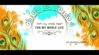 FREE & BLANK Classic Wedding Invitation Video- 2020 | WI-03