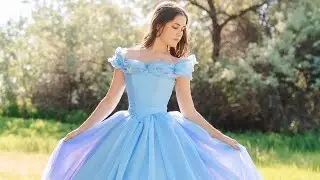 Putting on Cinderella&rsquo;s Dress | Tiktok viral video #shorts
