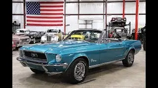 1968 Ford Mustang Convertible Aqua