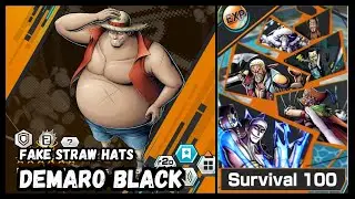 Fake Straw Hats: Demaro Black | SURVIVAL 100 &bull; One Piece Bounty Rush &bull; OPBR