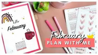 February 2021 Bullet Journal Setup || PLAN WITH ME Cute Minimalist