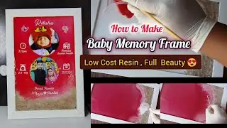 Customized Birth Details Frame | Unique Baby Memory Frame | DIY Resin Art Gift✨💝