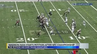 Local Saints fan starts petition for an NFC Championship rematch, gets more than 700,000 signatures