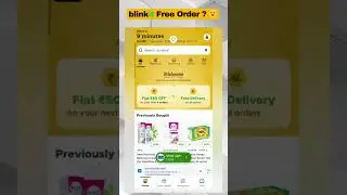 How to order for free from Blinkit? 😱🔥 | 100% Working Trick! #blinkit #zomato