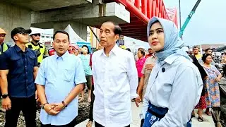JOKOWI Tak Disangka BLUSUKAN Lihat Proyek Rel Layang Joglo Solo Bersama Paslon RESPATI ASTRID