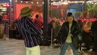 More street party! Everybody (Backstreet Boys) by The Iron Boot Scrapers Busking in Brighton New Rd.