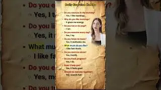 English Conversation Practice  Talking About Daily Exercise Habits online video#conversationpractice