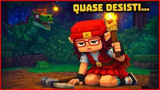 Foram HORAS sofrendo no Hytale pra encontrar os dinossauros da Zona 4