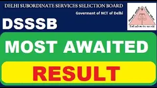 DSSSB Most Awaited Result Released | Subham Sen