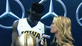 Crowd Sings Happy Birthday to Peter Jok After Winning College 3-Point Championship #Hawkeyes