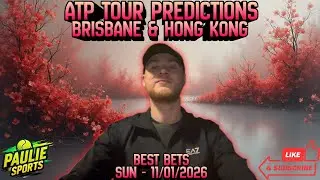 ATP Brisbane & Hong Kong Finals | Tennis Predictions Today 11/01/2026 | Betting Breakdown #tennis