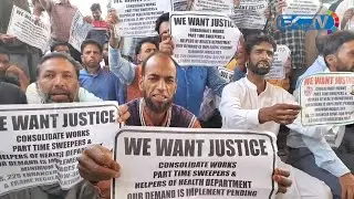 Part time employees demand implementation of Minimum wages act