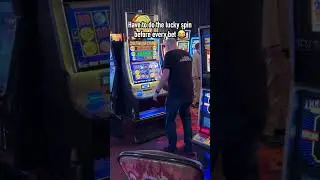 HAVE TO DO THE LUCKY SPIN! #slots #casino #gambling