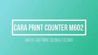 Cara Print Counter Printer M602