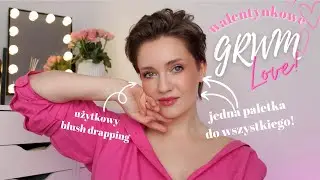 Spóźnione walentynkowe GRWM - Cały makijaż JEDNĄ PALETKĄ!