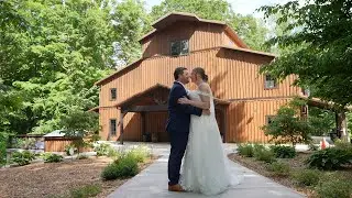 Julie & Baden | Wooded Wedding Getaway at 3 Fat Labs