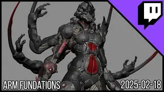 3D Character Sculpting - Marco Plouffe's Twitch Stream of 2025-02-18 - Arms Foundations