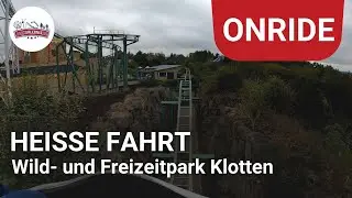 Hei&szlig;e Fahrt - die Achterbahn im Wild- und Freizeitpark Klotten - Onride POV