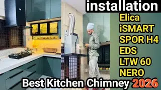 Kitchen Chimney Fitting | How to make kitchen chimney installation | Elica Chimney Installation 