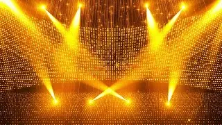 Golden Party Background 10H 4K | Looping Luxury Gold Lights for Events & Parties