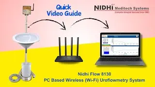 Uroflowmetry System : Nidhi Flow 8130 Pc Based Wireless (Wi-Fi) Uroflowmetry System.